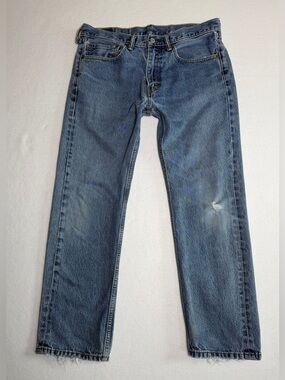 Levi's Men's 505 Actual Fit 34 x 29 Straight Jeans Medium Wash READ DESCRIPTION